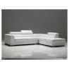 Icon RSF Sectional White Premium Leather with Side Split - Icon RSF Sectional White Premium Leather with Side Split