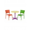 Aluminum Side Chair W/ Groove Cut Out - Lifestyle 2 - Aluminum Side Chair W/ Groove Cut Out - Lifestyle 2