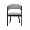 Cortina Rowan Black Dining Chair - Front - Cortina Rowan Black Dining Chair - Front