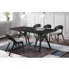 Cortina Polly 5 Piece Black Dining Set - Lifestyle - Cortina Polly 5 Piece Black Dining Set - Lifestyle