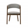 Cortina Rowan Walnut Dining Chair - Front - Cortina Rowan Walnut Dining Chair - Front
