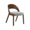 Cortina Polly Walnut Dining Chair - Angled - Cortina Polly Walnut Dining Chair - Angled