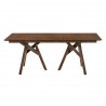 Cortina Polly Walnut Dining Table - Front - Cortina Polly Walnut Dining Table - Front