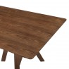 Cortina Polly Walnut Dining Table - Edge Close-Up - Cortina Polly Walnut Dining Table - Edge Close-Up