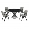 Cirque Varde 5 Piece Black Dining Set - Cirque Varde 5 Piece Black Dining Set