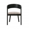 Cirque Jackie Black Dining Chair - Front - Cirque Jackie Black Dining Chair - Front