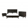 Loft 3 Piece Acacia King/Queen Bed and Nightstands - Loft 3 Piece Acacia King/Queen Bed and Nightstands