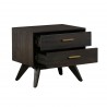 Loft 3 Piece Acacia Nightstands - Dresser Opened - Loft 3 Piece Acacia Nightstands - Dresser Opened