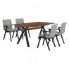 Laredo Varde 5 Piece Black Dining Set - Laredo Varde 5 Piece Black Dining Set