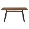 Laredo Rowan Black Dining Table - Front - Laredo Rowan Black Dining Table - Front