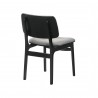 Laredo Lima Black Dining Chair - Back Angled - Laredo Lima Black Dining Chair - Back Angled