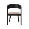 Laredo Jackie Black Dining Chair - Front - Laredo Jackie Black Dining Chair - Front