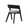 Laredo Jackie Black Dining Chair - Back Angle - Laredo Jackie Black Dining Chair - Back Angle
