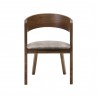 Laredo Jackie Walnut Dining Chair - Front - Laredo Jackie Walnut Dining Chair - Front