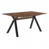 Laredo Jackie Walnut Dining Table - Angled - Laredo Jackie Walnut Dining Table - Angled