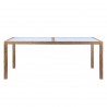 Sienna and Madsen Eucalyptus Wood Dining Table - Front - Sienna and Madsen Eucalyptus Wood Dining Table - Front