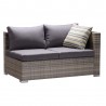 Nina Outdoor Rattan Left Hand Sectional and Modern Accent Pillows - Nina Outdoor Rattan Left Hand Sectional and Modern Accent Pillows
