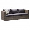Nina Outdoor Rattan Sectional and Modern Accent Pillows - Nina Outdoor Rattan Sectional and Modern Accent Pillows