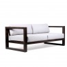 Paradise Sofa with Dark Finish - Angled - Paradise Sofa with Dark Finish - Angled