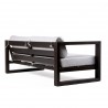 Paradise Sofa with Dark Finish - Back Angle - Paradise Sofa with Dark Finish - Back Angle