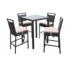 Tropez Outdoor Patio Wicker Bar Set (Table with 4 barstools) - Tropez Outdoor Patio Wicker Bar Set (Table with 4 barstools)