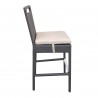 Tropez Outdoor Patio Barstool - Side - Tropez Outdoor Patio Barstool - Side