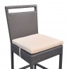 Tropez Outdoor Patio Barstool - Seat Close-Up - Tropez Outdoor Patio Barstool - Seat Close-Up
