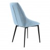 Urbino Contemporary Grey Glass - Dining Chair Back Angle - Urbino Contemporary Grey Glass - Dining Chair Back Angle