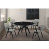 Venus Varde 5 Piece Black Dining Set - Venus Varde 5 Piece Black Dining Set