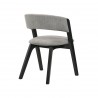 Venus Rowan Black Dining Chair - Back Angle - Venus Rowan Black Dining Chair - Back Angle
