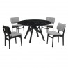 Venus Lima 5 Piece Black Dining Set - Venus Lima 5 Piece Black Dining Set