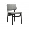 Venus Lima Black Dining Chair - Angled - Venus Lima Black Dining Chair - Angled