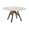 Venus Rowan Walnut Dining Table - Front - Venus Rowan Walnut Dining Table - Front