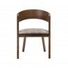 Venus Jackie Walnut Dining Chair - Front - Venus Jackie Walnut Dining Chair - Front