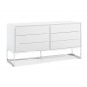 Skylar Buffet High Gloss White - Angled - Skylar Buffet High Gloss White - Angled