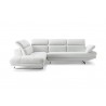 Pandora Sectional With Chaise On Left - White - Side - Pandora Sectional With Chaise On Left - White - Side