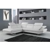 Pandora Sectional In White Italian Leather - Lifestyle - Pandora Sectional In White Italian Leather - Lifestyle