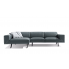 Henry Sectional With Chaise On Left - Front - Grey - Henry Sectional With Chaise On Left - Front - Grey