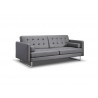 Whiteline Modern Living Giovanni Sofa Bed - Gray Leather - Whiteline Modern Living Giovanni Sofa Bed - Gray Leather