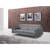 Whiteline Modern Living Giovanni Sofa Bed - Gray Leather - Whiteline Modern Living Giovanni Sofa Bed - Gray Leather