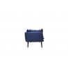 Deklan 3 Seater Sofa Blue Fabric - Side - Deklan 3 Seater Sofa Blue Fabric - Side