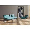 Innovation Living Split Back Sofa and Chair- Brass Baton - Aqua Petril - Innovation Living Split Back Sofa and Chair- Brass Baton - Aqua Petril