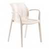 SPYGA Designer Stacking Arm Chair - Sand