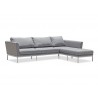 Whiteline Modern Living Ursula Indoor / Outdoor Sectional Chaise - Whiteline Modern Living Ursula Indoor / Outdoor Sectional Chaise