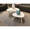 Whiteline Modern Living Rowan Indoor / Outdoor Side Table - Whiteline Modern Living Rowan Indoor / Outdoor Side Table