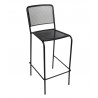 Chesapeake Barstool Micro Mesh Seat & Back - Powder Coated Steel - Black - Chesapeake Barstool Micro Mesh Seat & Back - Powder Coated Steel - Black
