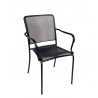 Chesapeake Armchair Micro Mesh Seat & Back - Powder Coated Steel - Black - Chesapeake Armchair Micro Mesh Seat & Back - Powder Coated Steel - Black