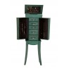 Paris Jewelry Armoire - Sea Green - Front View Opened - Paris Jewelry Armoire - Sea Green - Front View Opened