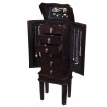 Bedford Jewelry Armoire - Brown - Drawers Opened - Bedford Jewelry Armoire - Brown - Drawers Opened