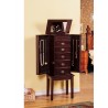Augusta Jewelry Armoire - Brown - Drawers Opened - Augusta Jewelry Armoire - Brown - Drawers Opened